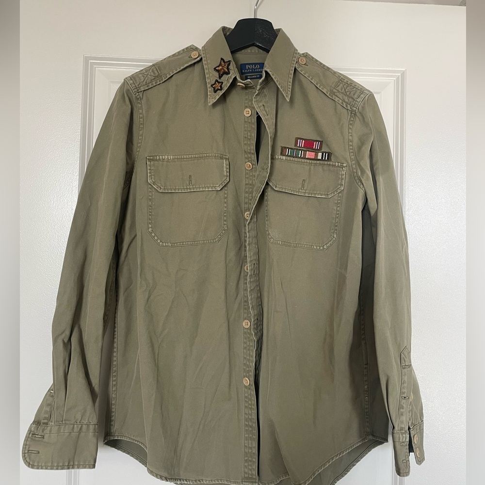 Polo Ralph Lauren Khaki Military-Inspired Shirt